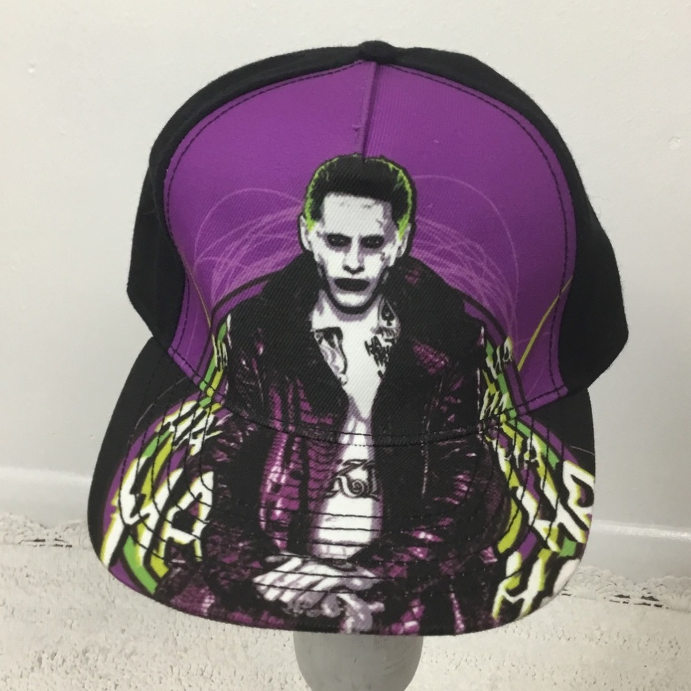 EUC JOKER SUICIDE SQUAD DC Comics Snap Back Hat